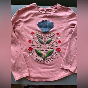 Floral Pink Kids Shirt